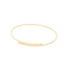 GOLDEN CLEF Gold Made In Italy 14kt Gold Sparkle Beads Adjustable Bracelet